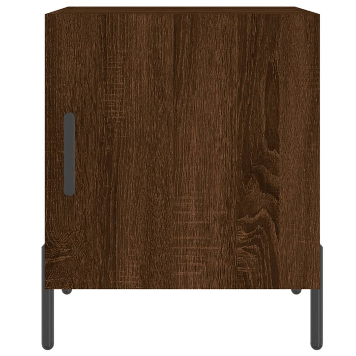 Bedside Cabinet Brown Oak 40x40x50 cm Engineered Wood