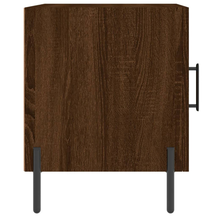 Bedside Cabinet Brown Oak 40x40x50 cm Engineered Wood