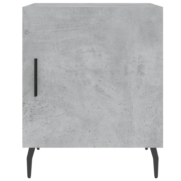 Bedside Cabinet Concrete Grey 40x40x50 cm Engineered Wood