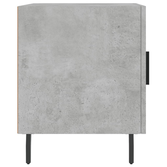 Bedside Cabinet Concrete Grey 40x40x50 cm Engineered Wood