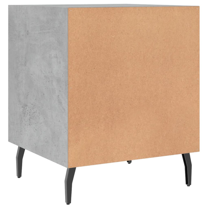 Bedside Cabinet Concrete Grey 40x40x50 cm Engineered Wood