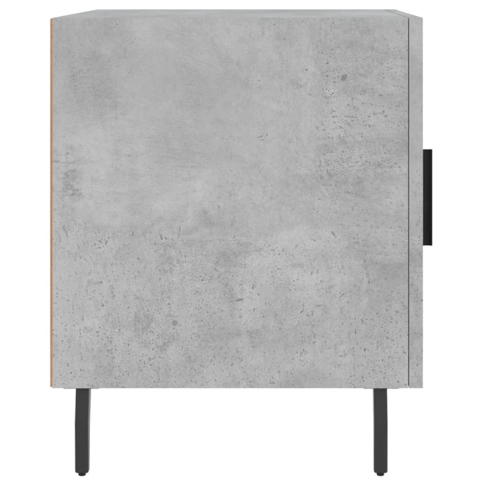 Noptiera 2 buc Beton Gri 40x40x50 cm Lemn derivat