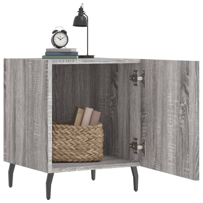 Bedside Cabinet Grey Sonoma 40x40x50 cm Engineered Wood