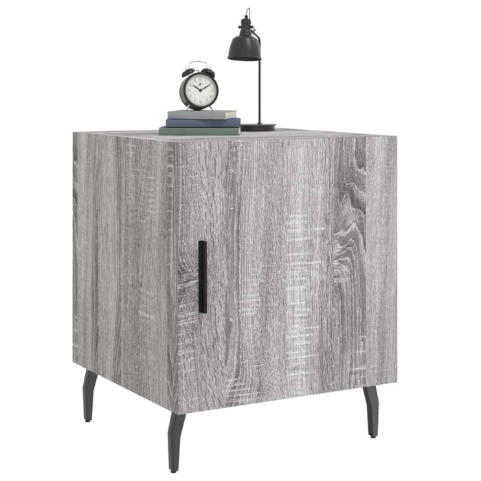 Bedside Cabinet Grey Sonoma 40x40x50 cm Engineered Wood