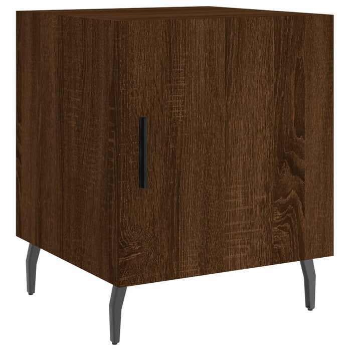 Bedside Cabinet Brown Oak 40x40x50 cm Engineered Wood