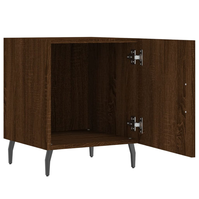 Bedside Cabinet Brown Oak 40x40x50 cm Engineered Wood