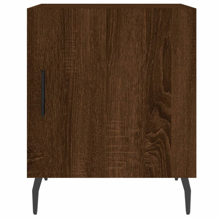 Bedside Cabinet Brown Oak 40x40x50 cm Engineered Wood