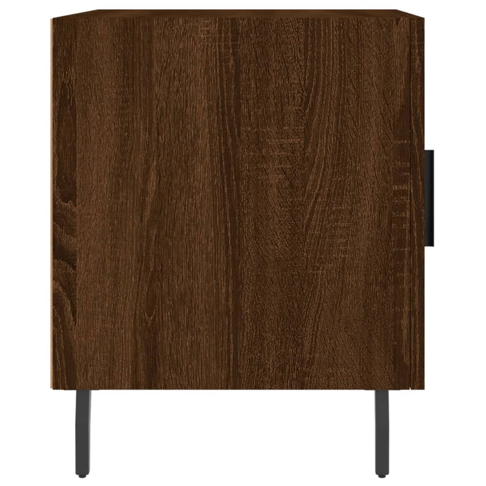 Bedside Cabinet Brown Oak 40x40x50 cm Engineered Wood