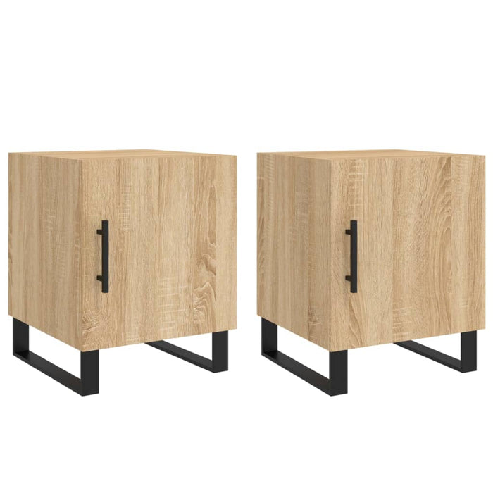 Bedside Cabinets 2 pcs Sonoma Oak 40x40x50 cm Engineered Wood