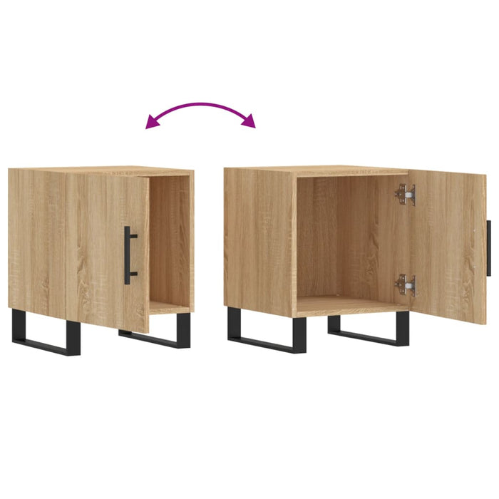 Bedside Cabinets 2 pcs Sonoma Oak 40x40x50 cm Engineered Wood