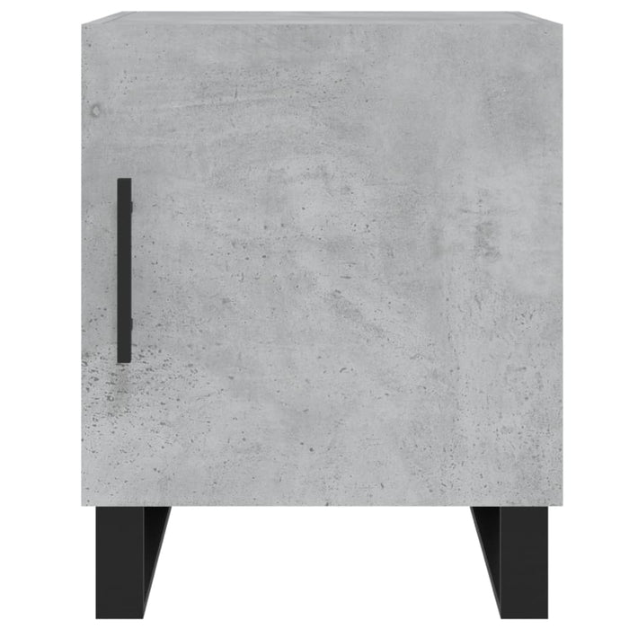 Bedside Cabinets 2 pcs Concrete Grey 40x40x50 cm Engineered Wood