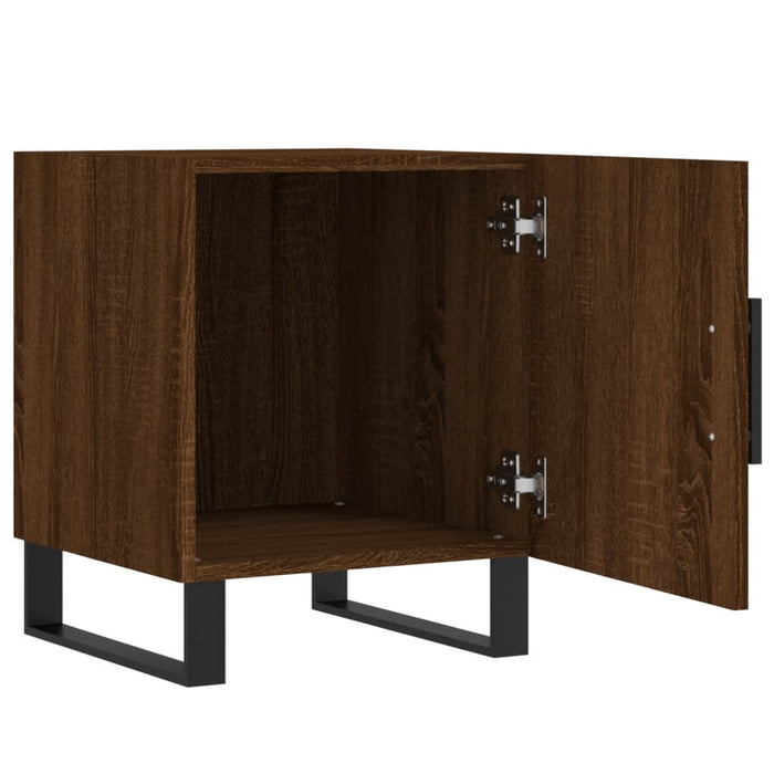 Bedside Cabinets 2 pcs Brown Oak 40x40x50 cm Engineered Wood