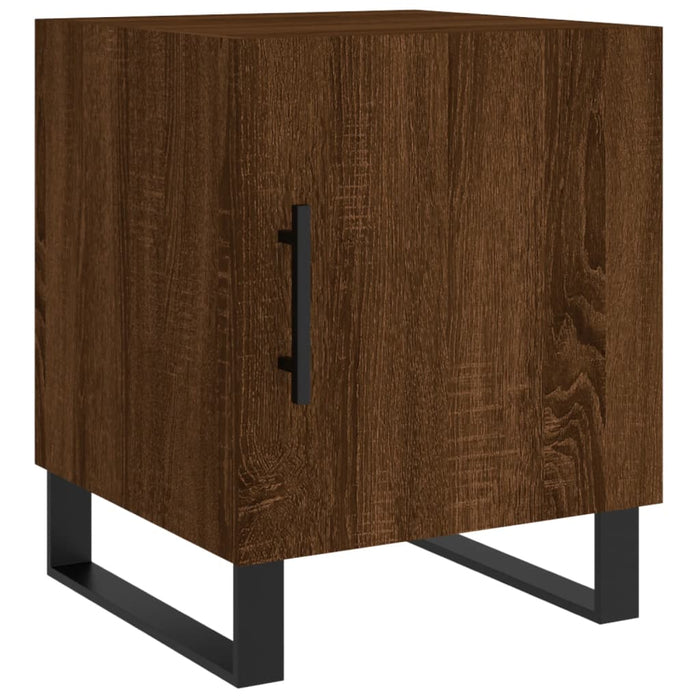 Bedside Cabinets 2 pcs Brown Oak 40x40x50 cm Engineered Wood