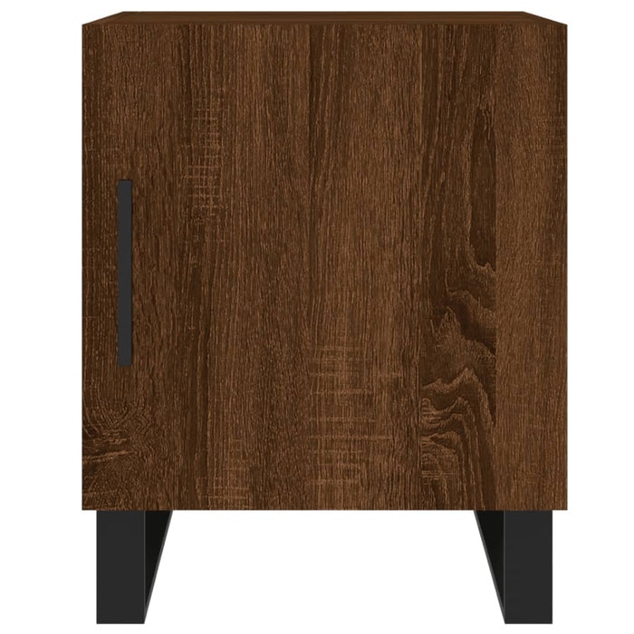 Bedside Cabinets 2 pcs Brown Oak 40x40x50 cm Engineered Wood