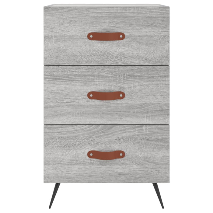 Bedside Cabinet Grey Sonoma 40x40x66 cm Engineered Wood