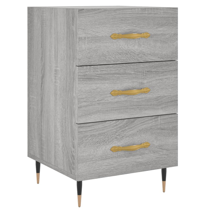 Bedside Cabinet Grey Sonoma 40x40x66 cm Engineered Wood