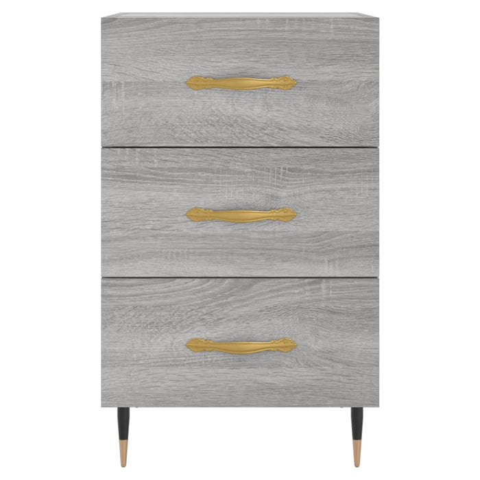 Bedside Cabinet Grey Sonoma 40x40x66 cm Engineered Wood