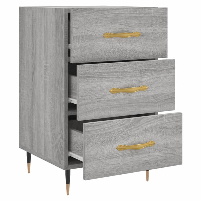 Bedside Cabinet Grey Sonoma 40x40x66 cm Engineered Wood