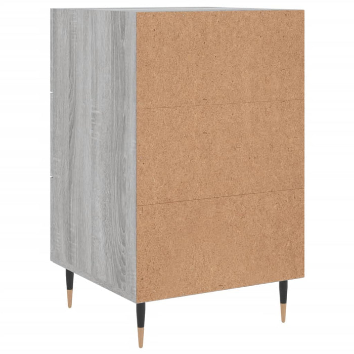 Bedside Cabinet Grey Sonoma 40x40x66 cm Engineered Wood