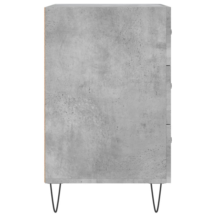 Bedside Cabinet Concrete Grey 40x40x66 cm Engineered Wood