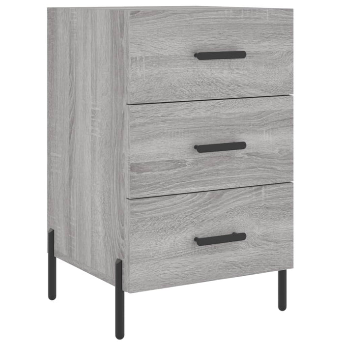 Bedside Cabinet Grey Sonoma 40x40x66 cm Engineered Wood