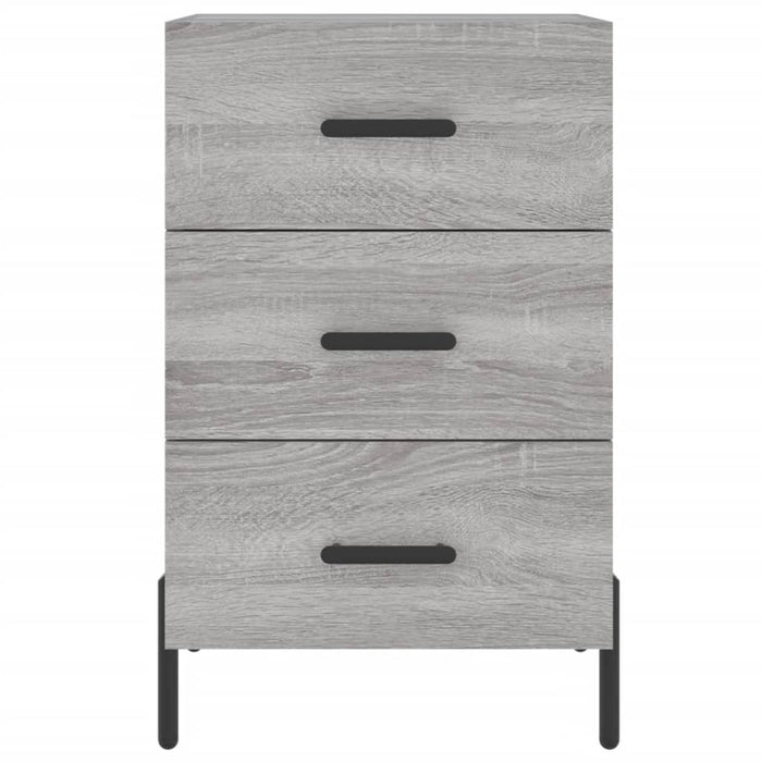 Bedside Cabinet Grey Sonoma 40x40x66 cm Engineered Wood