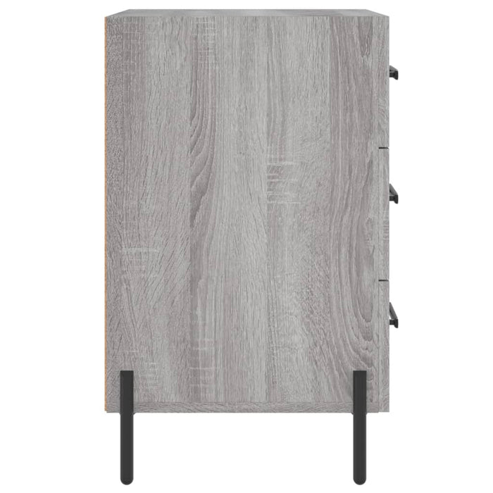 Bedside Cabinet Grey Sonoma 40x40x66 cm Engineered Wood