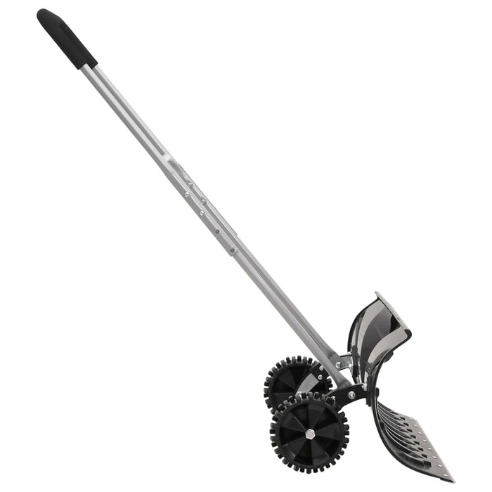 Snow Shovel with Extendable Handle Black 66 cm Blade Steel