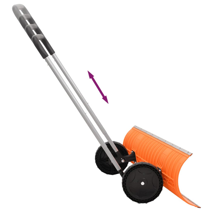 Snow Shovel with Extendable Handle Orange 96 cm Blade Steel