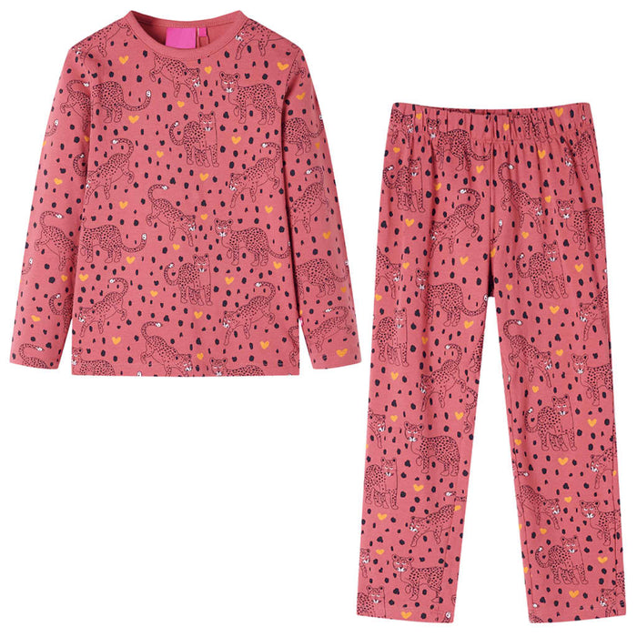 Pijamale pentru copii cu mâneci lungi Old Pink 116