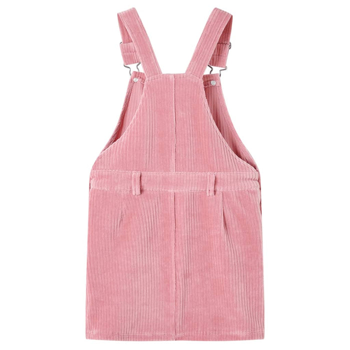 Kids' Overall Dress Corduroy Light Pink 104