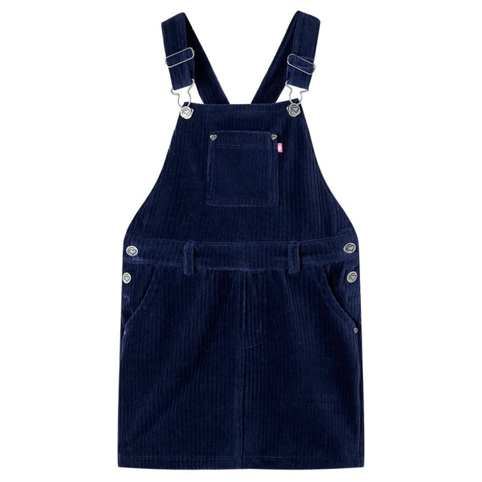 Kids' Overall Dress Corduroy Navy 104