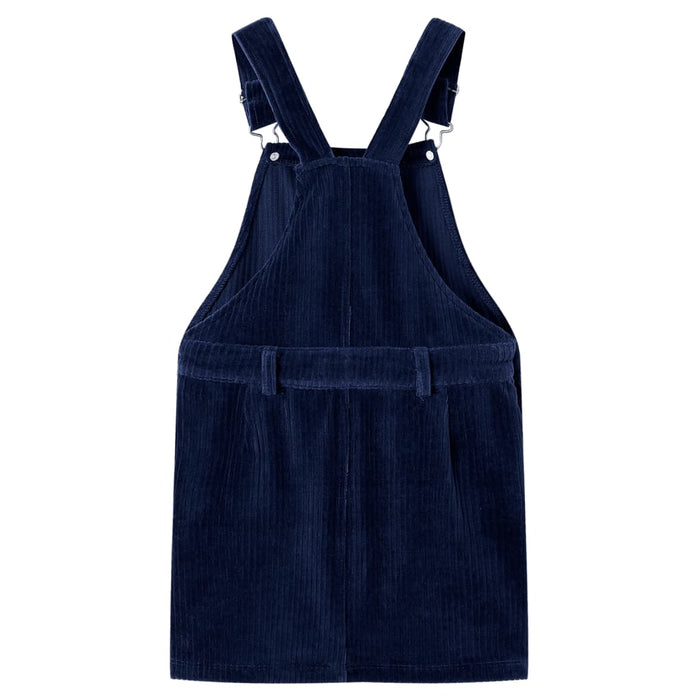 Kids' Overall Dress Corduroy Navy 104