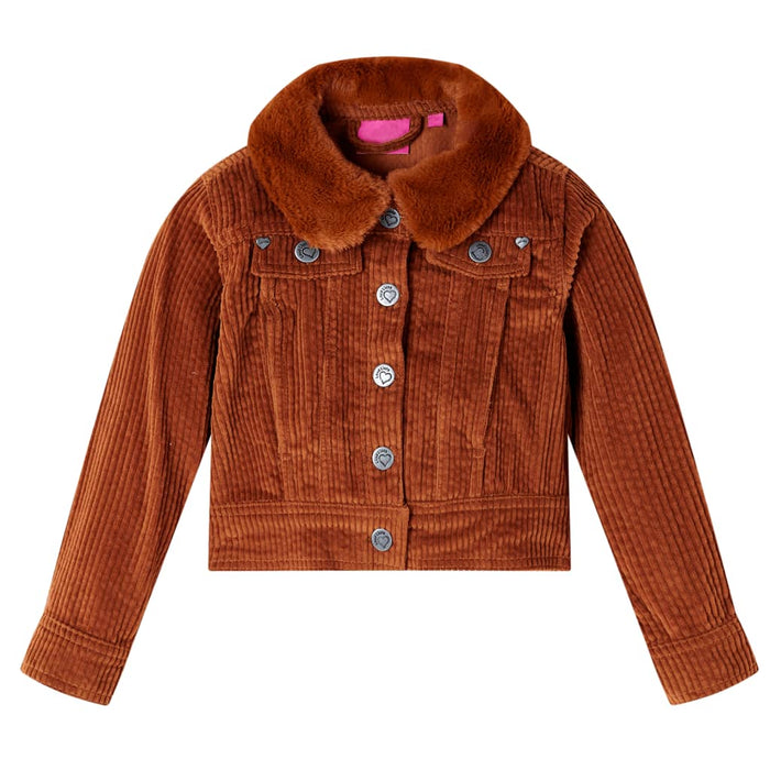 Kids' Jacket Corduroy Cognac 116