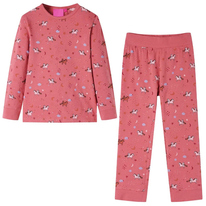 Pijamale pentru copii cu mâneci lungi Old Pink 104