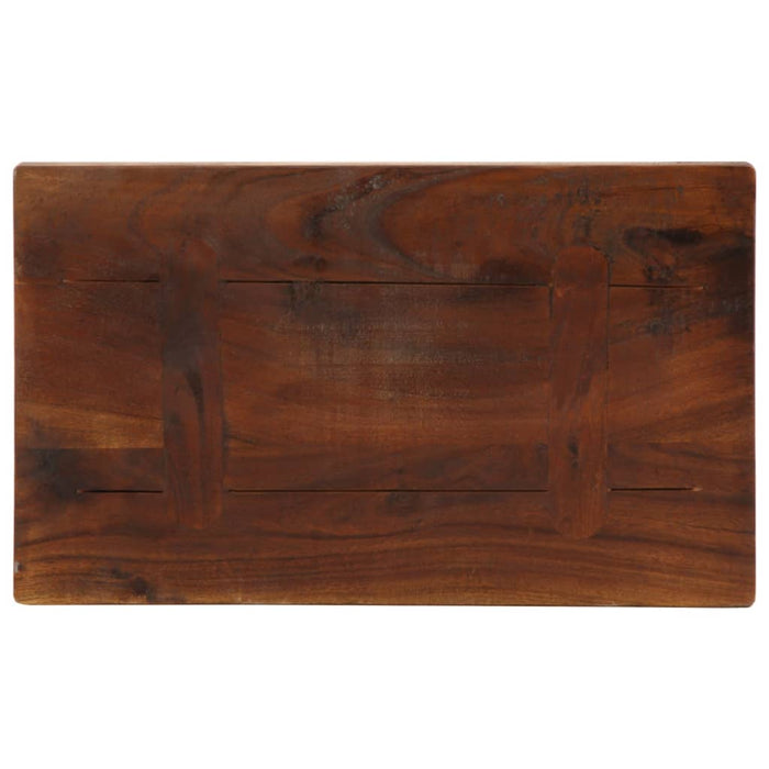 Table Top 60x20x3.8 cm Rectangular Solid Wood Reclaimed