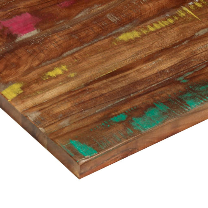 Table Top 80x70x3.8 cm Rectangular Solid Wood Reclaimed