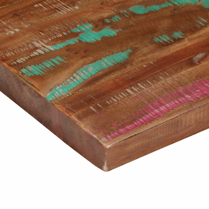 Table Top 100x80x3.8 cm Rectangular Solid Wood Reclaimed