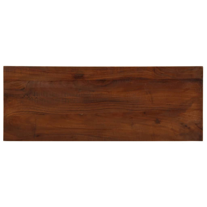 Table Top 80x20x2.5 cm Rectangular Solid Wood Reclaimed