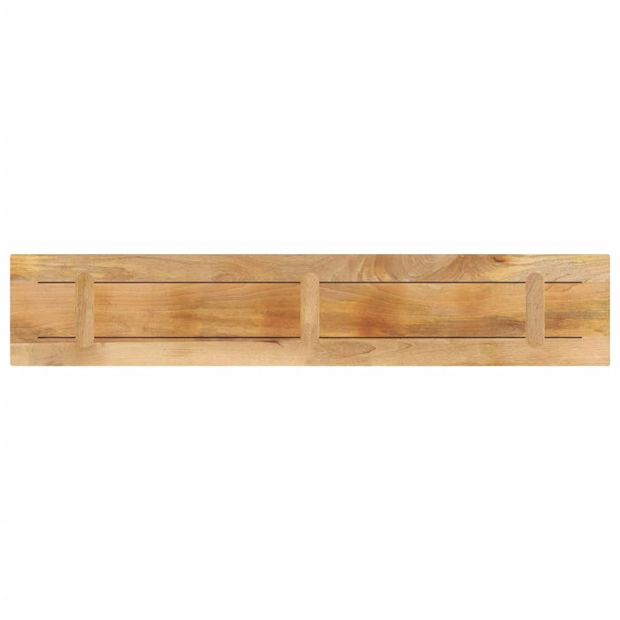 Table Top 140x20x2.5 cm Rectangular Solid Wood Rough Mango