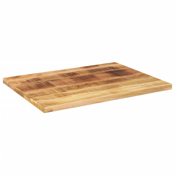 Table Top 70x60x1.5 cm Rectangular Solid Wood Rough Mango