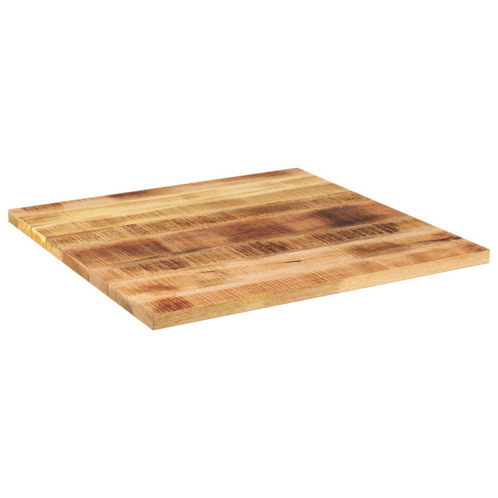 Table Top 80x80x1.5 cm Square Solid Wood Rough Mango