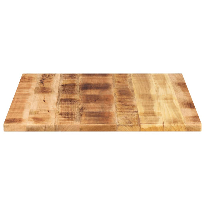 Table Top 100x80x2.5 cm Rectangular Solid Wood Rough Mango