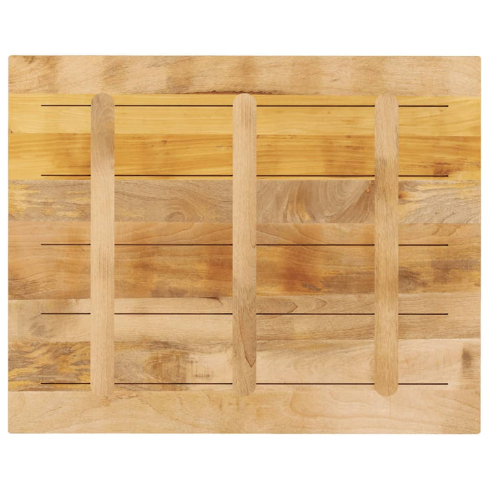 Table Top 110x80x2.5 cm Rectangular Solid Wood Rough Mango