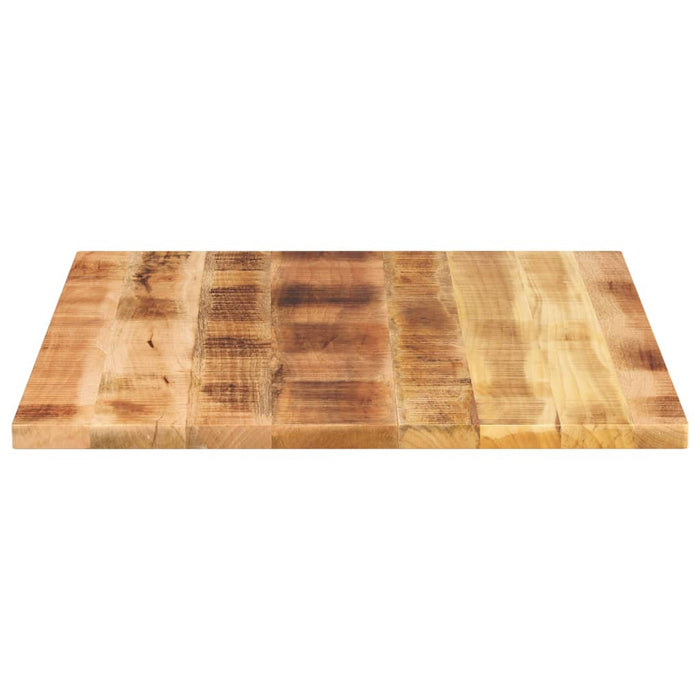 Table Top 100x80x3.8 cm Rectangular Solid Wood Rough Mango