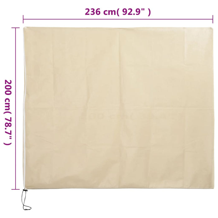 Plant Fleece Covers with Zip 2 pcs 70 g/m² 2.36x2 m