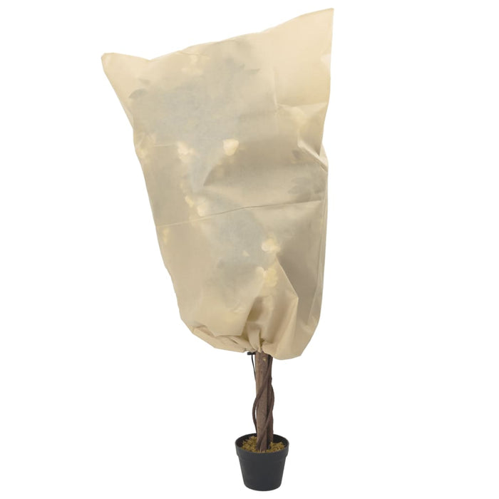 Plant Fleece Covers with Drawstring 12 pcs 70 g/m² 0.8x0.8 m