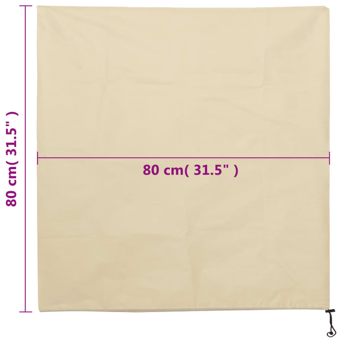 Plant Fleece Covers with Drawstring 12 pcs 70 g/m² 0.8x0.8 m