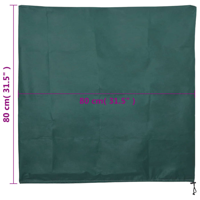 Plant Fleece Covers with Drawstring 12 pcs 70 g/m² 0.8x0.8 m