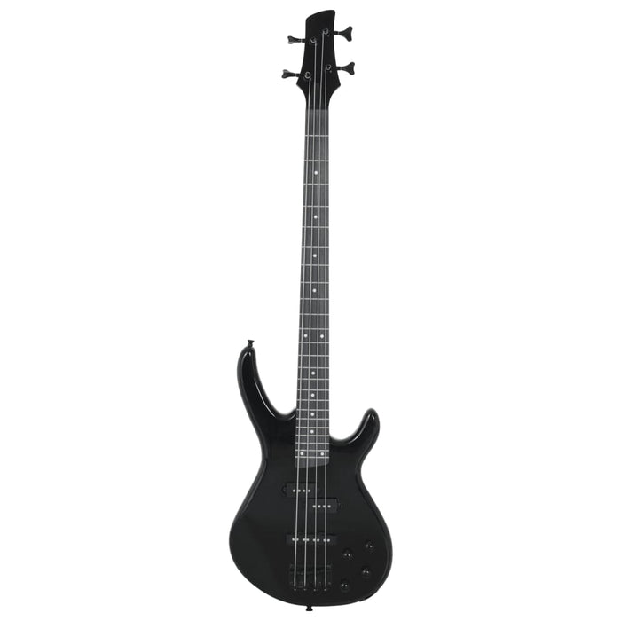 Electric Bass Guitar for Beginner with Bag Black 4/4 46"